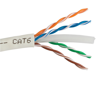 SF / UTP 6 Pairs 24AWG 23AWG Cat5e Cat 6 Indoor UTP Lan Cable
