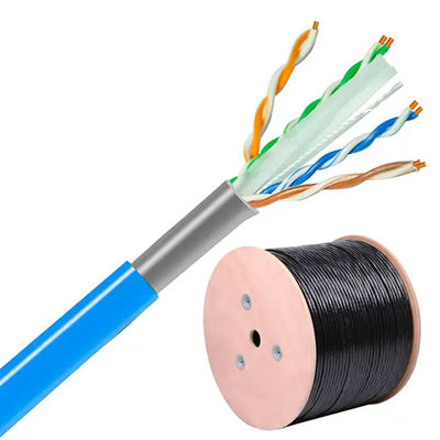100Mbps Cat6 Unshielded Cable -20 To 60°C Temperature Rating Cable Gauge 23 AWG