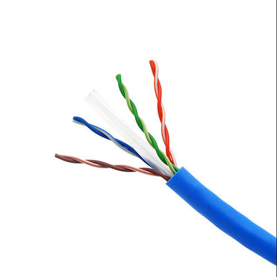 24AWG 4 Pairs PE PVC Jacket CU CCA Cat5e LAN Cable For Computer