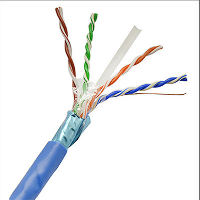 LDPE Jacket 1000ft FTP 23AWG Cat6 Cable , Cat 6 Ethernet Cables