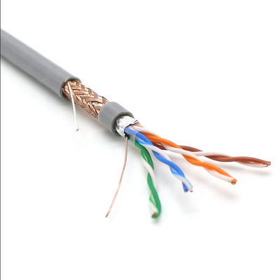 High Speed Solid Bare Copper 24AWG 26AWG 0.5mm FTP Cat5e Cable