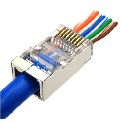 Cat6 Network Cable Assembly STP FTP Shielded Gold Plated Contact Ethernet RJ45
