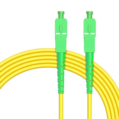 SC / APC To SC / APC Singlemode 3m Simplex LSZH Fiber Optic Patch Cord