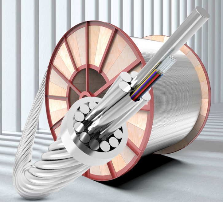 Power Optical Cable OPGW Optical Fiber 4-48 Core 100 Cross Section Outdoor Composite Overhead Ground Wire Optical Cable