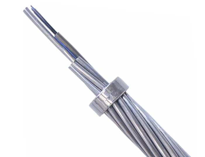 Power Optical Cable OPGW Optical Fiber 4-48 Core 100 Cross Section Outdoor Composite Overhead Ground Wire Optical Cable