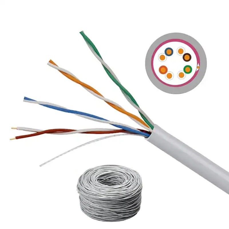Various Jacket Colors Cat 5e Cable with Copper/CCA Conductor