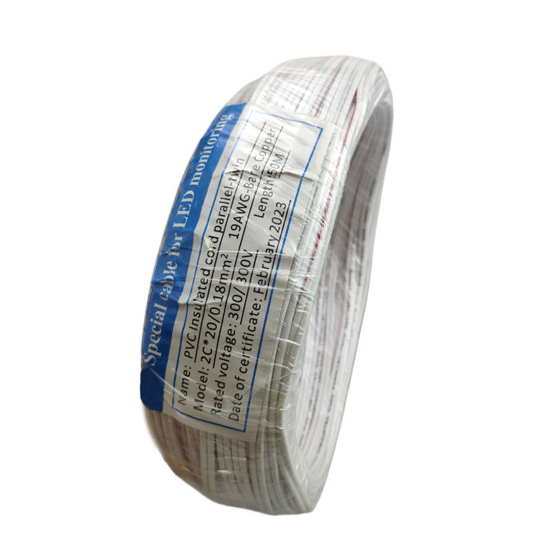 High Resolution LED Monitor Cable White 2C*20/0.18mm2 For Clear Visual Representation