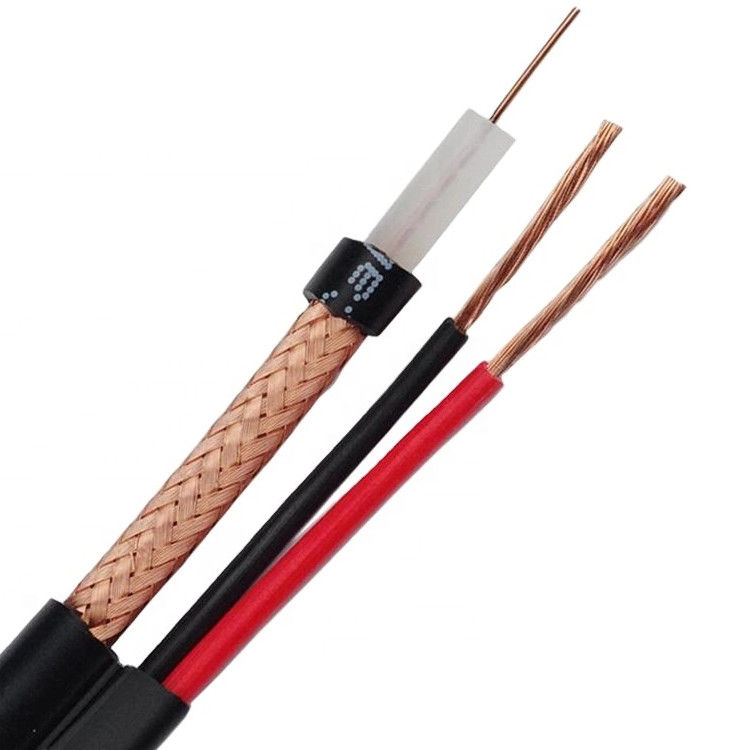 Al Foil Pure Copper CCS RG59 2C Coaxial TV Cable , Coax Cable For Internet