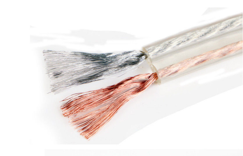 Transparent Soft Copper OFC  2 Core 14 Awg Composite Audio Video Cable