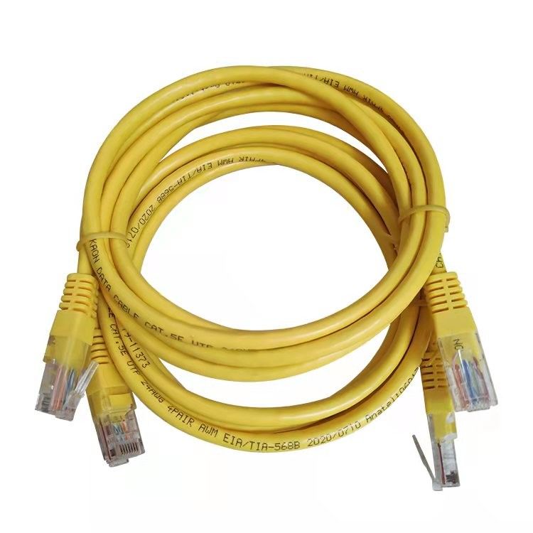 UTP Cat5 Cable Yellow Patch Cord Ethernet Cable Cat5e For Computer And Router