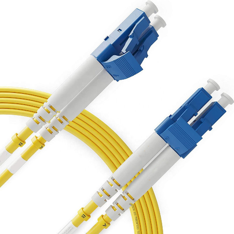 SC APC Duplex Single Mode Fiber Optic Patch Cord 1M Length