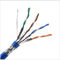 305m Shielded 23awg 0.58mm Bare Copper CAT7 LAN Cable , Cat 7 Network Cable