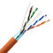1000ft 2pr 4pr Al Tape Cat6 LAN Cable , Shielded Cat 6 Ethernet Cable CU CCA Copper