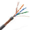 Indoor Solid Copper  305m 1000ft 4 Pairs Cat5e LAN Cable , Cat5e Indoor Outdoor Cable