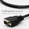 Full HD 1080P Standard 15Pin Male To Male VGA Monitor Cable , VGA To VGA Cable