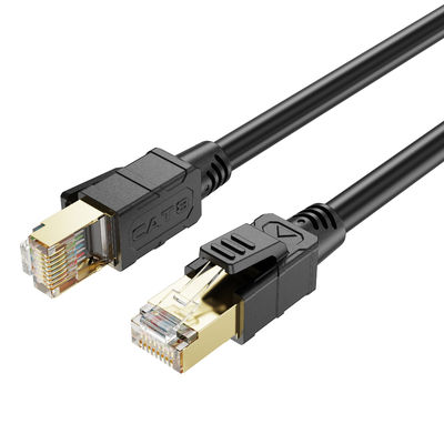 HDPE Cat 8 Ethernet Cable For Gaming 8P8C Connector FTP Communication