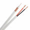 White CU Conductor Coaxial TV Cable For Satellite