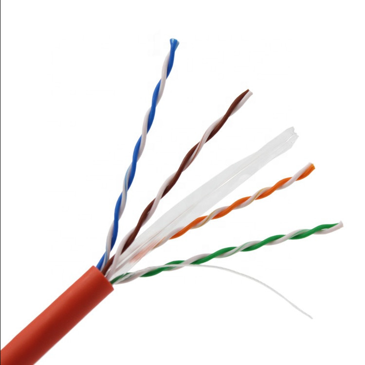Pure Copper CU CCA 2pr 4pr 0.55mm Indoor UTP Cat6 Cable
