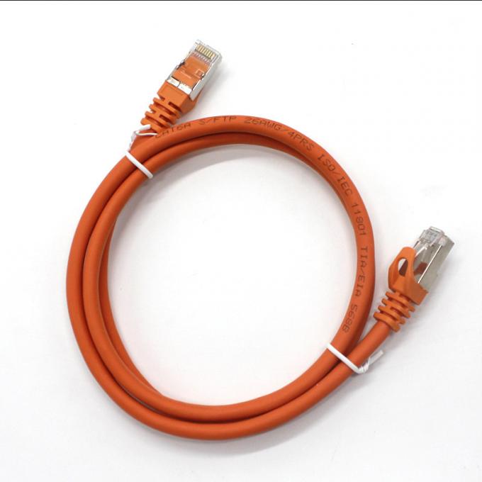 RJ45 Cat6A PVC LSZH Shielded Copper Network LAN Cable , Cat6 STP Cable 1